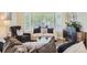 Cozy living room with plush seating, bay window, and elegant decor for comfortable relaxation at 8657 Aberdeen Cir, Highlands Ranch, CO 80130