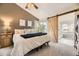 An open-concept bedroom flows into a luxurious en-suite bathroom, enhancing the convenience and comfort of the space at 8657 Aberdeen Cir, Highlands Ranch, CO 80130