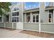 Charming exterior view of a well-maintained townhome with a private entrance and fence at 5875 W Asbury Pl, Lakewood, CO 80227