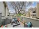 Cozy patio setup with comfortable seating, offering a peaceful outdoor living space at 5875 W Asbury Pl, Lakewood, CO 80227