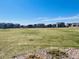 Expansive community field with lush green grass and surrounding neighborhood homes under a bright sky at 17786 Olive St, Broomfield, CO 80023