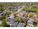 Aerial view showcasing the neighborhood with tree-lined streets and charming homes at 2517 W 44Th Ave, Denver, CO 80211
