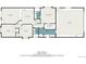 Detailed floor plan showcasing the layout of the home with dimensions for each room at 124 3Rd St, Fort Lupton, CO 80621