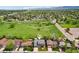 Overhead shot capturing the homes location near a vast field and residential area at 8732 W Arbor Ave, Littleton, CO 80123