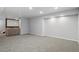Finished basement featuring carpet flooring, movie screen, and recessed lighting at 8732 W Arbor Ave, Littleton, CO 80123