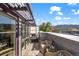 Relaxing balcony featuring comfortable wicker seating with mountain views at 2826 Broadway St # 106, Boulder, CO 80304