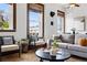 Bright and cozy living room with hardwood floors, natural light, and comfortable seating at 1001 E 17Th Ave # 12, Denver, CO 80218