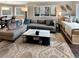 Cozy living room featuring a sectional sofa, stylish rug, and ample natural light at 290 Broken Lance Dr # B104, Breckenridge, CO 80424