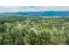 The house is surrounded by trees and offers a view of the mountains at 8403 Homestake Ct, Larkspur, CO 80118