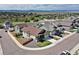 Charming, suburban homes with manicured lawns in a neighborhood surrounded by beautiful mountain views at 4090 Forever Cir, Castle Rock, CO 80109