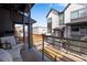 Balcony featuring comfortable lounge chairs and views of the modern exterior design at 12193 W 51St Ave, Wheat Ridge, CO 80033