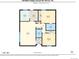 Two bedroom, two bath floor plan, approximately 1080 sq ft at 6495 E Happy Canyon Rd # 88, Denver, CO 80237