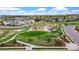 Expansive community aerial view featuring a modern playground, lush green spaces, and Gathering-friendly environment at 713 San Juan Dr, Lafayette, CO 80026