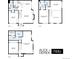 Detailed floor plan of home, including dimensions for each room and floor at 9295 W 80Th Pl # A, Arvada, CO 80005