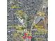 Aerial view of neighborhood featuring nearby schools, restaurants, retail, and walking distance to light rail at 2644 Devonshire Ct, Denver, CO 80229