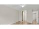 Neutral bedroom with ceiling fan and updated floors at 12625 E Pacific Cir # E, Aurora, CO 80014
