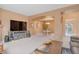 Bright and open living room featuring dining area and contemporary decor at 2673 Live Oak Ct, Castle Rock, CO 80104