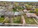 An aerial view showcases this property's location amongst tree-lined streets and established landscaping in a residential neighborhood at 7780 Osceola St, Westminster, CO 80030