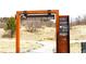 Trailhead sign for Metzler Gathering Open Space and walking paths at 1104 Rumbling Sky Pl, Castle Rock, CO 80108