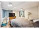 Bedroom featuring a comfortable bed, TV, and natural light from a window at 9508 Lou Dr, Northglenn, CO 80260