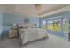 Serene main bedroom features large windows with views of the golf course at 22665 E Calhoun Pl, Aurora, CO 80016