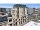 An aerial view shows the Beauvallon Building's amazing location in the city at 975 N Lincoln St # 10A, Denver, CO 80203