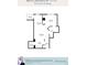 Floorplan of unit 10A highlighting the layout of the living spaces, including the balcony, kitchen, and bedroom at 975 N Lincoln St # 10A, Denver, CO 80203