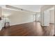 Spacious living room with hardwood floors and view of city at 975 N Lincoln St # 10A, Denver, CO 80203