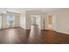 Open floor plan featuring hardwood floors and an attached bathroom at 975 N Lincoln St # 10A, Denver, CO 80203