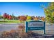 Wheat Ridge Discovery Park entrance with colorful trees in the background at 4024 Upham St, Wheat Ridge, CO 80033