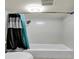 Bathroom features a tub and updated shower head at 3432 S Locust St # A, Denver, CO 80222