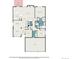 Detailed floor plan showcasing the layout of the home's rooms and dimensions at 5214 S Tibet St, Aurora, CO 80015