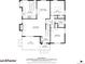 First floor plan featuring living room, dining room, kitchen, and bath at 1615 Kearney St, Denver, CO 80220