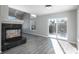 Dining room with gray flooring and sliding glass doors at 4575 Gibraltar St, Denver, CO 80249