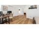 Hardwood floors in a bedroom with view to closet and desk at 34103 Forest Park Dr, Elizabeth, CO 80107