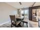 Bright dining area with modern lighting and city views at 130 N Pearl St # 1001, Denver, CO 80203