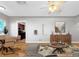 Open-concept living and dining area with modern furnishings and a cozy atmosphere at 828 Mariposa St, Denver, CO 80204