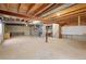 Unfinished basement with exposed ceiling and concrete walls, ready for customization at 9174 Lark Sparrow Pl, Highlands Ranch, CO 80126