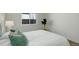 Bright bedroom featuring a window and light colored walls, carpet, and bedding at 291 W Sycamore Ln, Louisville, CO 80027