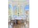 Bright breakfast nook with natural light, hardwood floors, and outside views of the property and neighborhood at 1431 Beacon Hill Dr, Highlands Ranch, CO 80126