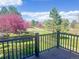 Enjoy the view from this inviting wood deck overlooking a well-maintained green lawn at 1431 Beacon Hill Dr, Highlands Ranch, CO 80126