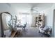 Bright home office with a large window, desk, and bookshelf, ideal for working from home at 1431 Beacon Hill Dr, Highlands Ranch, CO 80126