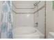 Clean, renovated bathroom with tiled shower at 9944 E Carolina Cir # 201, Aurora, CO 80247