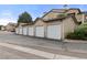 Detached garages offering parking and storage for the residents at 9944 E Carolina Cir # 201, Aurora, CO 80247