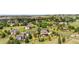 Aerial community view of a beautiful neighborhood surrounded by green trees and luscious landscape at 12665 S Robinson Ranch Ct, Parker, CO 80134