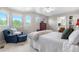 Cozy bedroom with great natural light, a comfortable reading area and an ensuite bath at 12665 S Robinson Ranch Ct, Parker, CO 80134