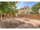 Spacious backyard features brick patio and privacy fence at 827 S Sherman St, Denver, CO 80209