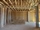 The framed kitchen and dining room area is ready for finishing at 901 Coal Bank Trl, Castle Rock, CO 80104