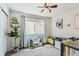 Bedroom showcasing natural light, ceiling fan and neutral color palette perfect for a cozy atmosphere at 2312 Dogwood Dr, Erie, CO 80516