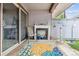 Cozy patio with a decorative rug, seating, and various outdoor decorations at 6515 Pinewood Dr, Parker, CO 80134
